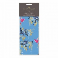 Blue Hummingbirds Print Tissue Paper Sara Miller London